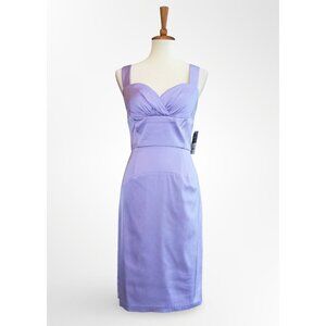 NWT $168 Donna Ricco lilac purple dress 8 M medium easter formal pencil spring